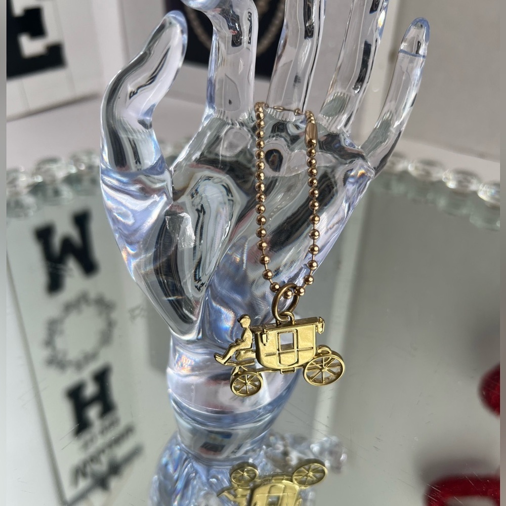 Coach Gold Carriage Key Holder